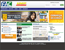 Tablet Screenshot of faculdadecuritibana.edu.br